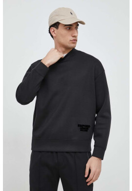Emporio Armani Суичър в черно с апликация - Pepit.bg