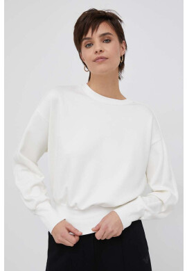 Emporio Armani Суичър в бежово с изчистен дизайн - Pepit.bg