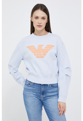 Emporio Armani Суичър в синьо с апликация - Pepit.bg