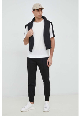 Emporio Armani Тениска в бяло с апликация - Pepit.bg