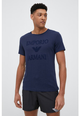 Emporio Armani Underwear в тъмносиньо с апликация - Pepit.bg
