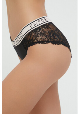 Emporio Armani Underwear Бикини в черно от полупрозрачна материя - Pepit.bg