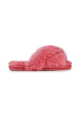Emu Australia Вълнени пантофи Mayberry Curly в червено - Pepit.bg