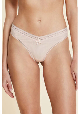 Etam Бикини Power - Tanga V-shape - Naturel в бежово - Pepit.bg