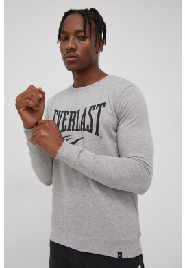 Everlast Суичър мъжки в сиво с принт - Pepit.bg