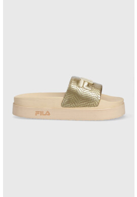 Fila Чехли Morro Bay Zeppa в бежово с платформа - Pepit.bg