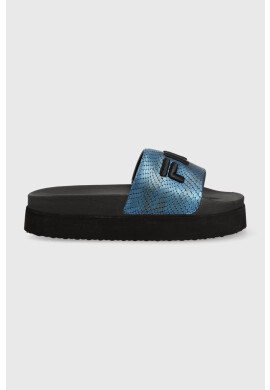 Fila Чехли Morro Bay Zeppa в черно с платформа - Pepit.bg