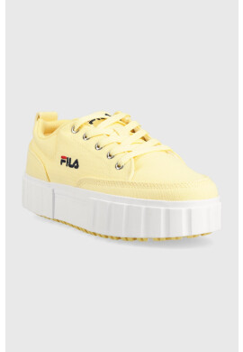 Fila Детски ниски кецове в жълто - Pepit.bg