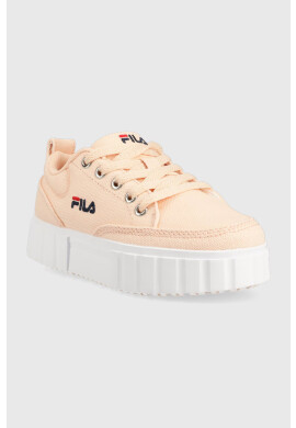 Fila Детски ниски кецове в оранжево - Pepit.bg