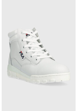 Fila Кожени кубинки Grunge Ii L в бяло с платформа - Pepit.bg