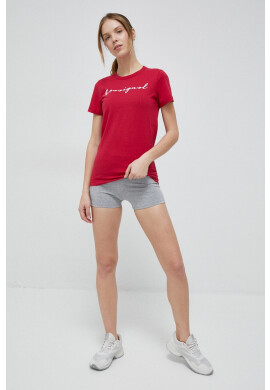 Fila Къс панталон x Hailey Bieber в сив меланж с висока талия - Pepit.bg