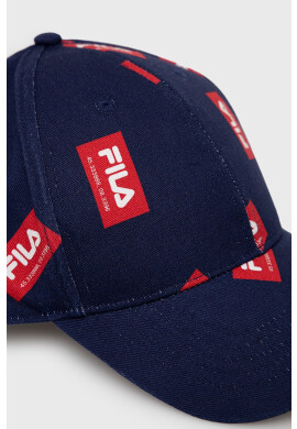 Fila Памучна шапка в тъмносиньо с десен - Pepit.bg