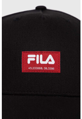 Fila Памучна шапка с козирка в черно с апликация - Pepit.bg
