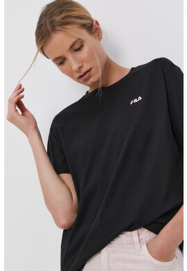 Fila Памучна тениска в черно - Pepit.bg