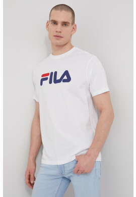Fila Памучна тениска в бяло с принт - Pepit.bg