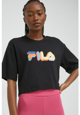 Fila Памучна тениска в черно - Pepit.bg