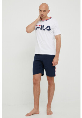 Fila Пижама мъжка в бяло с принт - Pepit.bg
