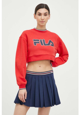 Fila Суичър x Hailey Bieber в червено с принт - Pepit.bg