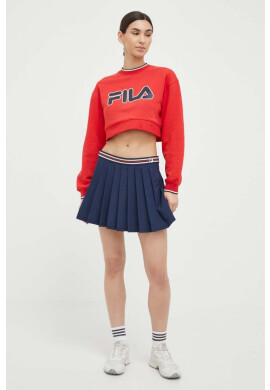 Fila Суичър x Hailey Bieber в червено с принт - Pepit.bg