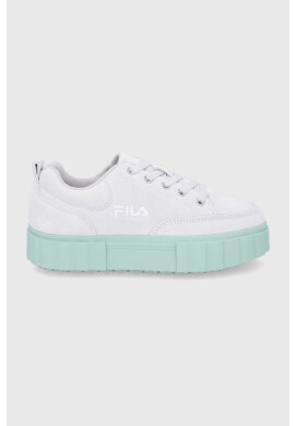 Fila Велурени обувки в сиво с платформа - Pepit.bg
