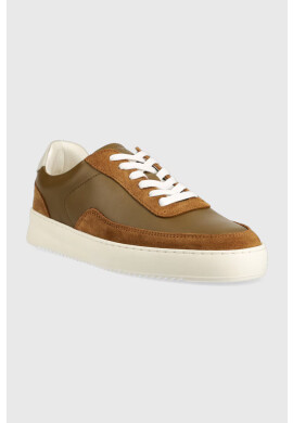 Filling Pieces Кожени маратонки Mondo Mix в кафяво 46725071268 - Pepit.bg