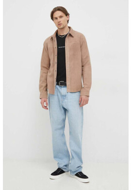 Filling Pieces Памучна тениска Core Slim Fit в черно с принт 6813681861 - Pepit.bg
