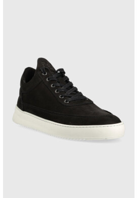 Filling Pieces Велурени маратонки Low Top Ripple в черно 25121721863 - Pepit.bg