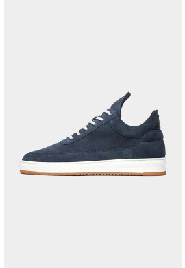 Filling Pieces Велурени маратонки Low Top Suede в тъмносиньо 10122791916 - Pepit.bg