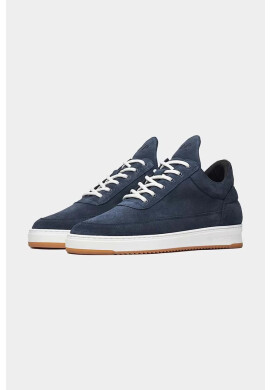 Filling Pieces Велурени маратонки Low Top Suede в тъмносиньо 10122791916 - Pepit.bg