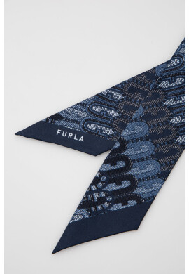 Furla Копринено шалче с десен - Pepit.bg
