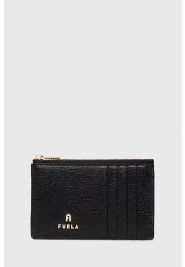 Furla Кожен калъф за карти дамски в черно - Pepit.bg