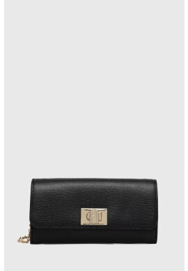 Furla Кожен клъч 1927 в черно - Pepit.bg