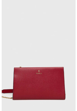 Furla Кожен клъч Camelia в червено - Pepit.bg