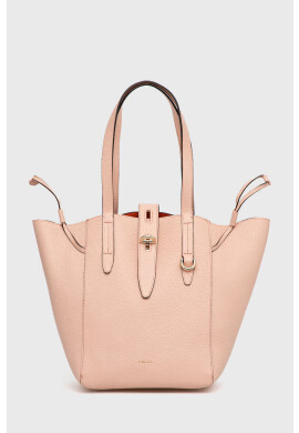 Furla Кожена чанта в розово - Pepit.bg