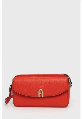 Furla Кожена чанта в червено - Pepit.bg