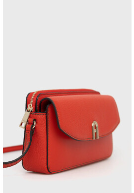 Furla Кожена чанта в червено - Pepit.bg