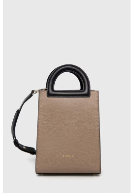 Furla Кожена чанта в черно - Pepit.bg
