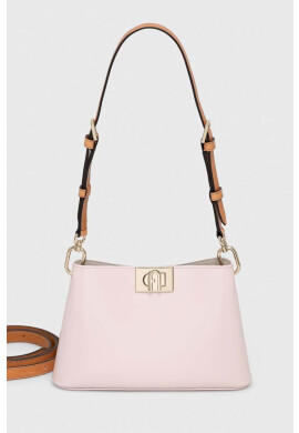 Furla Кожена чанта в розово - Pepit.bg