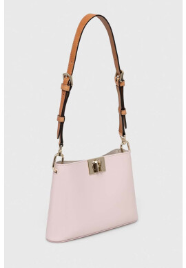 Furla Кожена чанта в розово - Pepit.bg