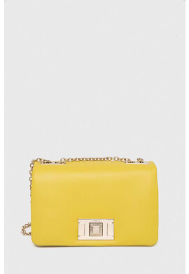 Furla Кожена чанта в жълто - Pepit.bg