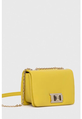 Furla Кожена чанта в жълто - Pepit.bg