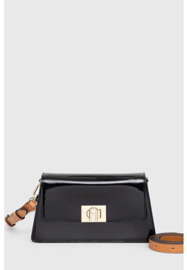 Furla Кожена чанта в черно - Pepit.bg