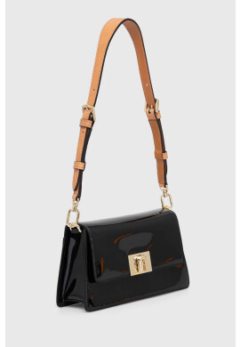 Furla Кожена чанта в черно - Pepit.bg