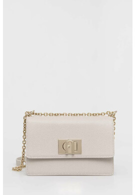 Furla Кожена чанта в сиво - Pepit.bg
