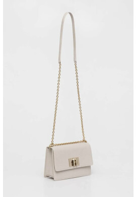 Furla Кожена чанта в сиво - Pepit.bg