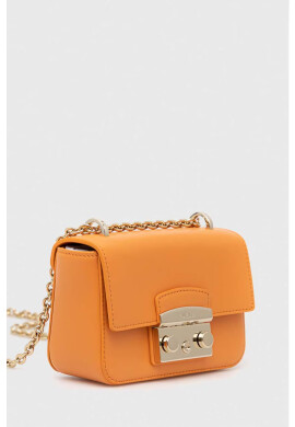 Furla Кожена чанта Metropolis в черно - Pepit.bg