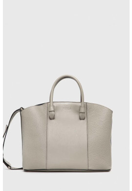Furla Кожена чанта Miastella в сиво - Pepit.bg