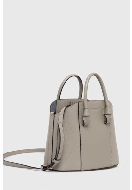 Furla Кожена чанта Miastella в сиво - Pepit.bg