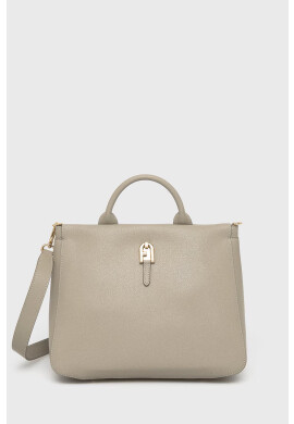 Furla Кожена чанта Palazzo в сиво - Pepit.bg