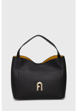 Furla Кожена чанта Primula в черно - Pepit.bg